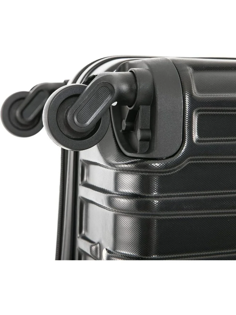 Lightweight 20-Inch Carry-On Hardside Spinner Luggage - Stylish Black Travel Bag